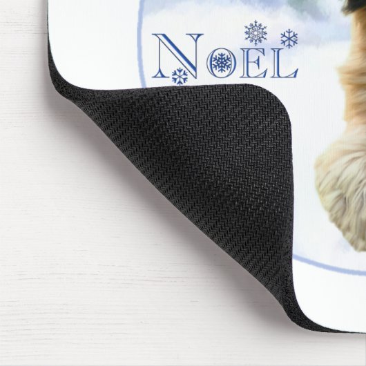 Briard Weihnachten Mousepad (Ecke)