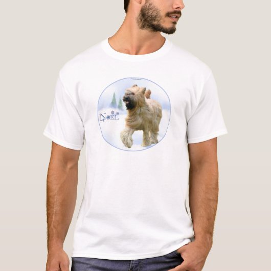 Briard Weihnachten T-Shirt (Vorderseite)