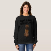 Briard Wisperer Dog Sweatshirt (Vorne ganz)