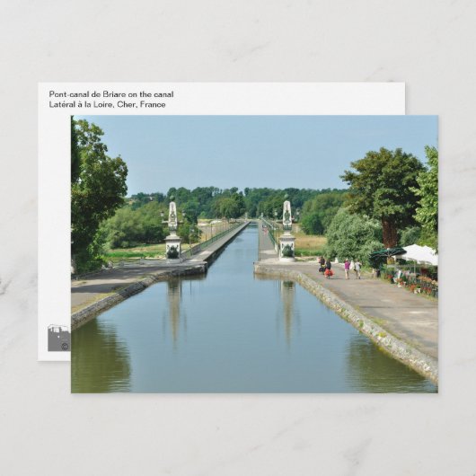 Briare Aqueduct Postkarte (Vorne/Hinten)