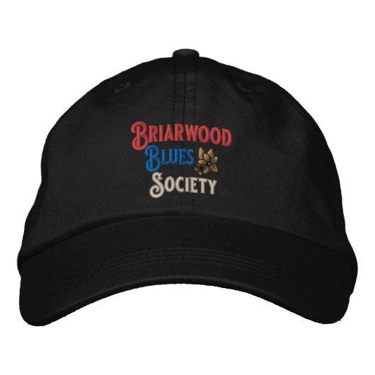 Briarwood Blues Society Classic Ball Cap Bestickte Baseballkappe (Vorderseite)