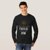 Bribe den Dm für Drachen Rpg Monster Dungeep T-Shirt (Vorne ganz)