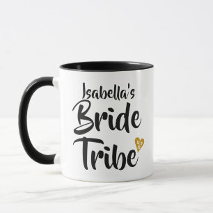 Bribe Tribe Gold Date Herz Personalisiert Tasse