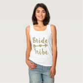 Bribe Tribe Gold Glitzer Tank (Vorderseite Vollansicht)