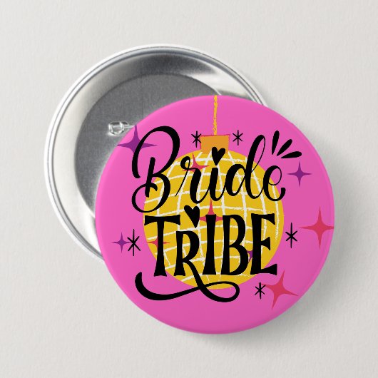 Bribe Tribe Large 3" rund Button (Vorne & Hinten)