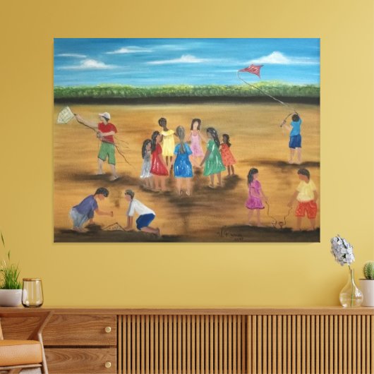 Bricadeiras Leinwanddruck (Insitu (Wohnzimmer))