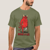 Brich dir ein Bein, roter Teufel T-Shirt (Vorderseite)