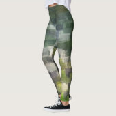 Brick Abstrakt Summer Green Leggings (Links)