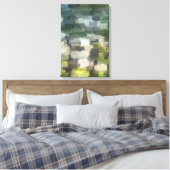 Brick Abstrakt Summer Green Leinwanddruck (Insitu (Schlafzimmer))