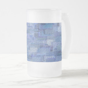 Brick Abstrakt Winter Blues Mattiert Glass Beer Ta Mattglas Bierglas