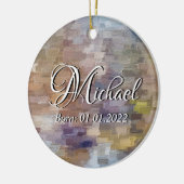 Brick Abstrakt Winter Fall Baby Ornament (Links)