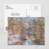 Brick Abstrakt Winter Fall Danke Postcard Postkarte (Vorne/Hinten)