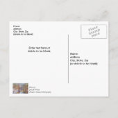 Brick Abstrakt Winter Fall Danke Postcard Postkarte (Rückseite)