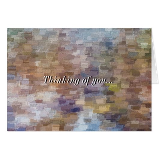 Brick Abstrakt Winter Fall Denken Sie an Ihre Kart (Vorderseite (Horizontal))