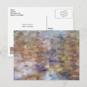 Brick Abstrakt Winter Fall Denken U Postkarte (Vorne/Hinten)