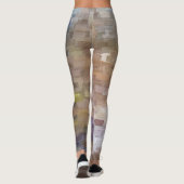 Brick Abstrakt Winter Fall Leggings (Rückseite)