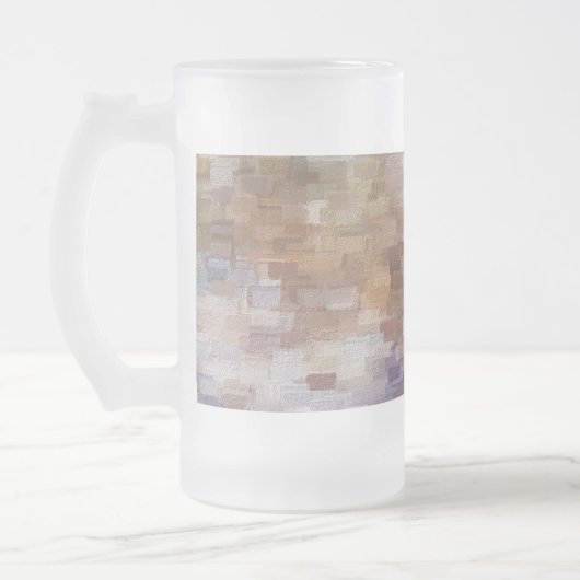 Brick Abstrakt Winter Fall Mattiert Glass Ber Tass Mattglas Bierglas (Links)