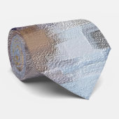 Brick Abstrakt Winter Fall Neck Tie Krawatte (Gerollt)