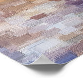 Brick Abstrakt Winter Fall Poster (Ecke)