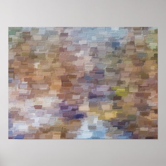 Brick Abstrakt Winter Fall Poster (Vorne)