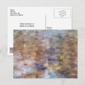 Brick Abstrakt Winter Fall Postkarte (Vorne/Hinten)