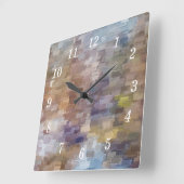 Brick Abstrakt Winter Fall Wall Clock Quadratische Wanduhr (Winkel)