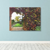 BRICK ARCHED DOORWAY/VINE DECKTE BRICK WALL LEINWANDDRUCK (Insitu (Holzboden))