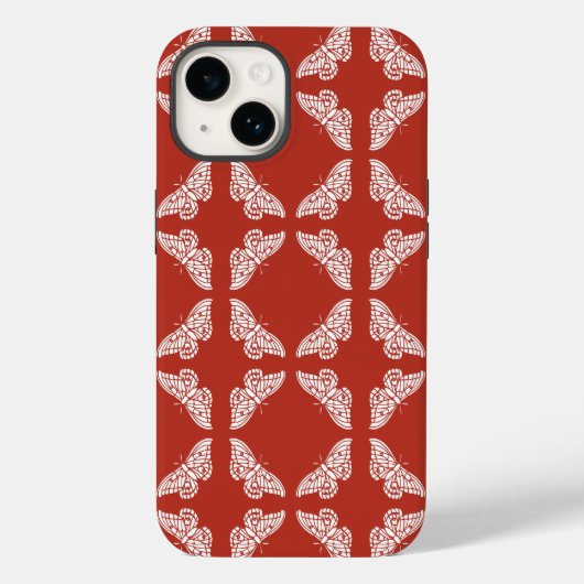 Brick Arts and Crafts Schmetterlinge Case-Mate iPhone Hülle (Rückseite)