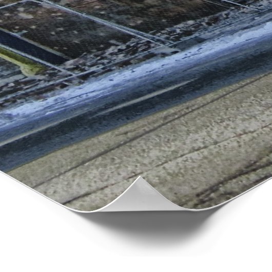 BRICK BACKHOE DEMOLITION POSTER (Ecke)