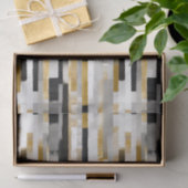 Brick Bond Brushstrokes Geometrisches Muster Seidenpapier (Geschenk)