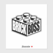 Brick Boss Aufkleber (Blatt)