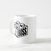 Brick Boss Shirt Kaffeetasse (Vorderseite Links)
