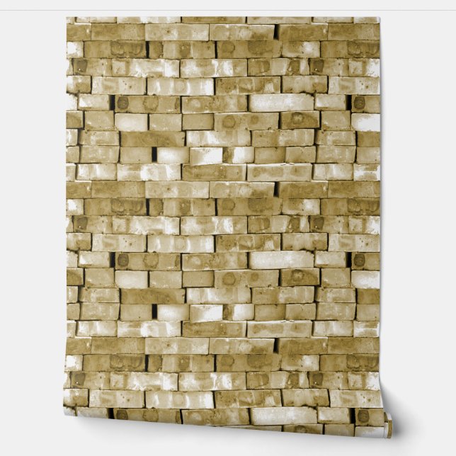 Brick Brown Muster Tapete (Abrollen)