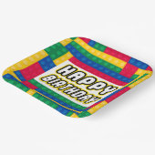 Brick Builder Birthday 9" paper plate Pappteller (Gewinkelt)
