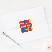 Brick Builder Birthday Party FAVOR STICKER (Umschlag)