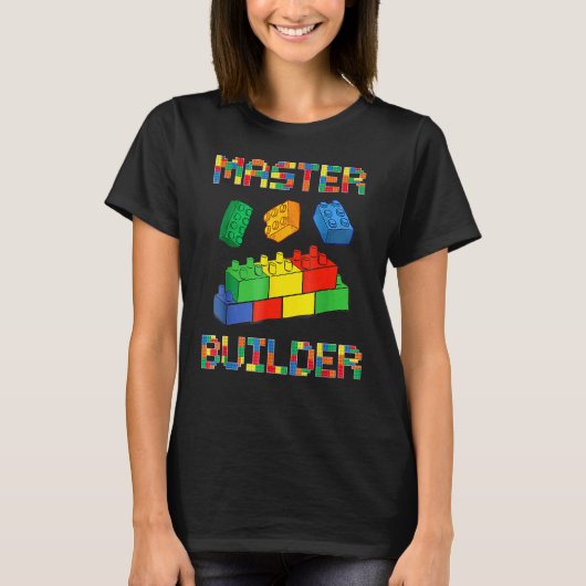 Brick Builder Blocks Building Master Builder Toys T-Shirt (Vorderseite)