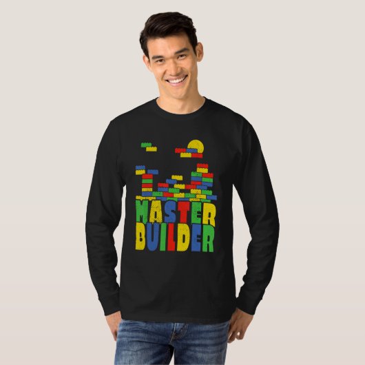 Brick Builder  Blocks Master Builder T-Shirt (Vorne ganz)
