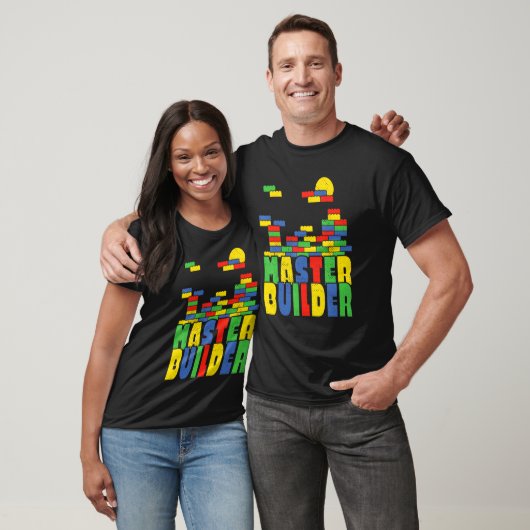 Brick Builder Blocks Master Builder T-Shirt (Unisex)