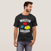 Brick Builder blockt Gebäude Master Builder Toys T-Shirt (Vorne ganz)