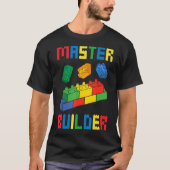 Brick Builder blockt Gebäude Master Builder Toys T-Shirt (Vorderseite)