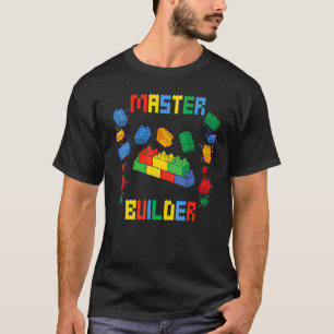 Brick Builder blockt Gebäude Master Builder Toys T-Shirt