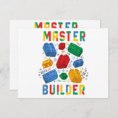 Brick Builder Funny Blocks Gebäude Master Builder (Vorne/Hinten)