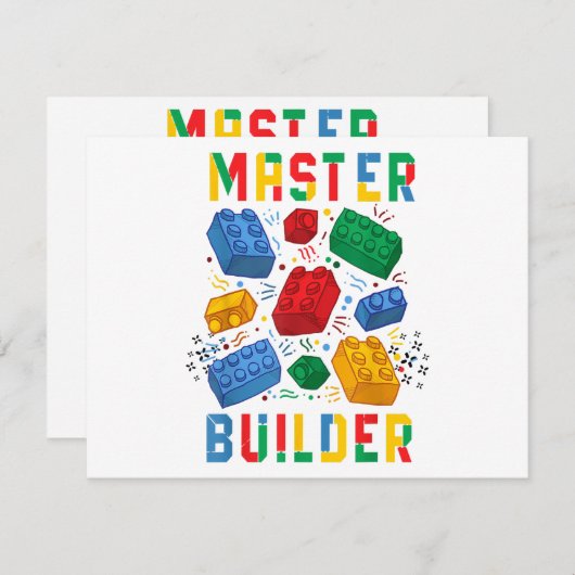 Brick Builder Funny Blocks Gebäude Master Builder (Vorne/Hinten)