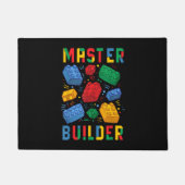Brick Builder Funny Blocks Gebäude Master Builder Fußmatte (Vorderseite)