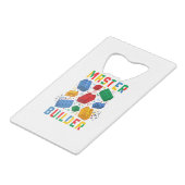 Brick Builder Funny Blocks Gebäude Master Builder Geldbeutel Flaschenöffner (Rückseite Schrägansicht)