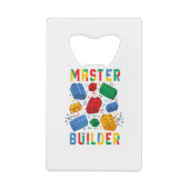 Brick Builder Funny Blocks Gebäude Master Builder Geldbeutel Flaschenöffner (Rückseite)