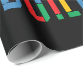 Brick Builder Funny Blocks Gebäude Master Builder Geschenkpapier (Rolleneckpunkt)