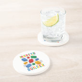 Brick Builder Funny Blocks Gebäude Master Builder Getränkeuntersetzer (Seite)