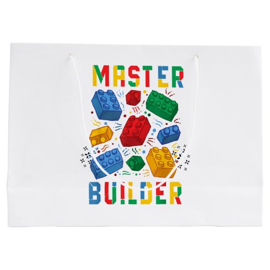 Brick Builder Funny Blocks Gebäude Master Builder Große Geschenktüte (Rückseite)