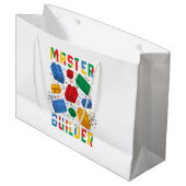 Brick Builder Funny Blocks Gebäude Master Builder Große Geschenktüte (Vorderseite Schrägansicht)